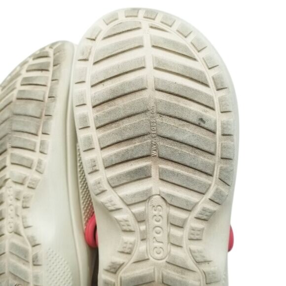 Crocs White Red‎ Blue Mario-Themed Jibbitz Charms Red Strap W8/M6 Unisex - Picture 12 of 14